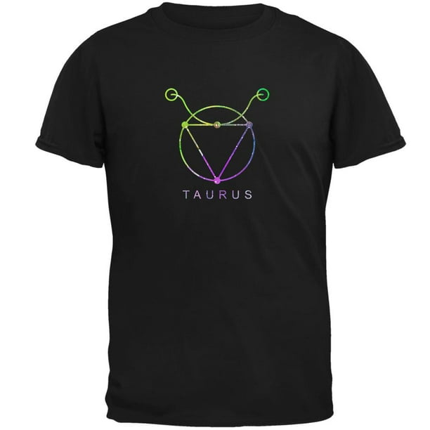 Zodiac Sign of The Bull Adult's T-shirt Symbol of Taurus Tee for Men 1832C Zodiac Sign of The Bull Adult's T-shirt Symbol of Taurus Tee for Men 1832C